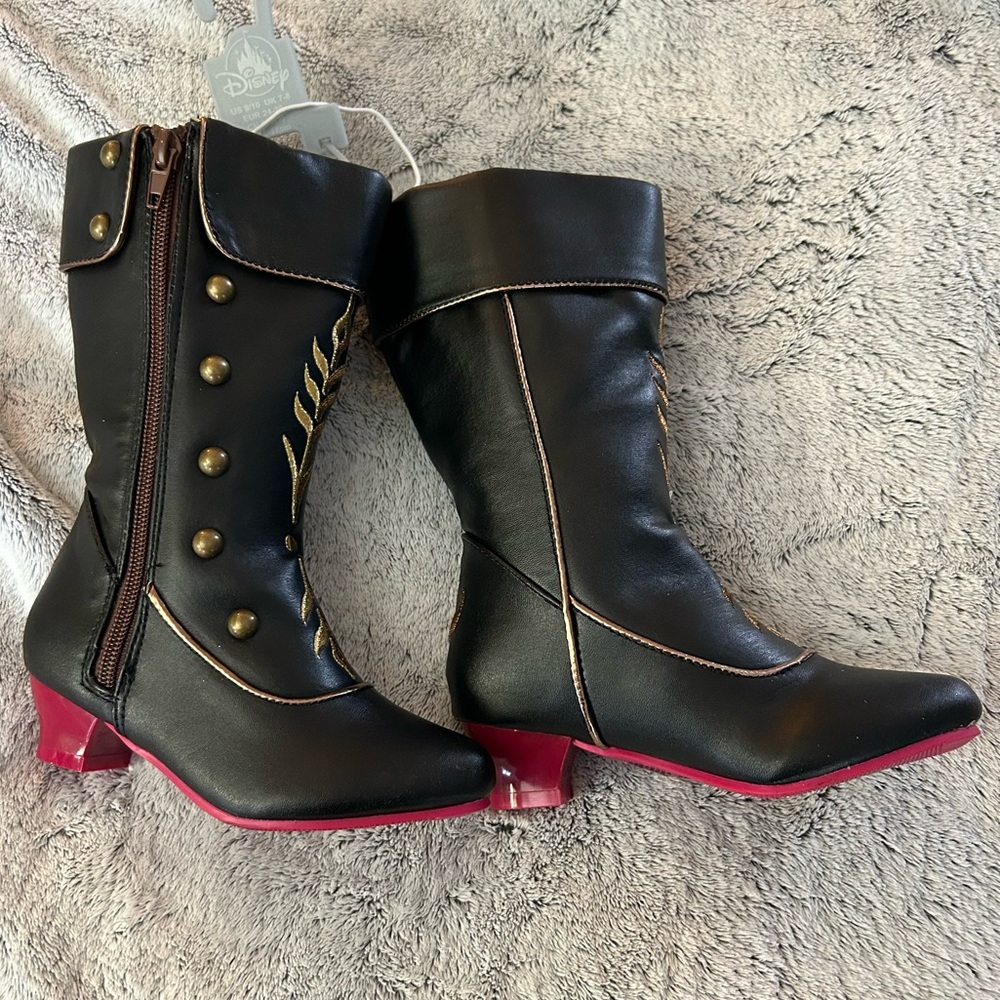 NWT Disney Store Anna Costume Boots YTH - Picture 3 of 9